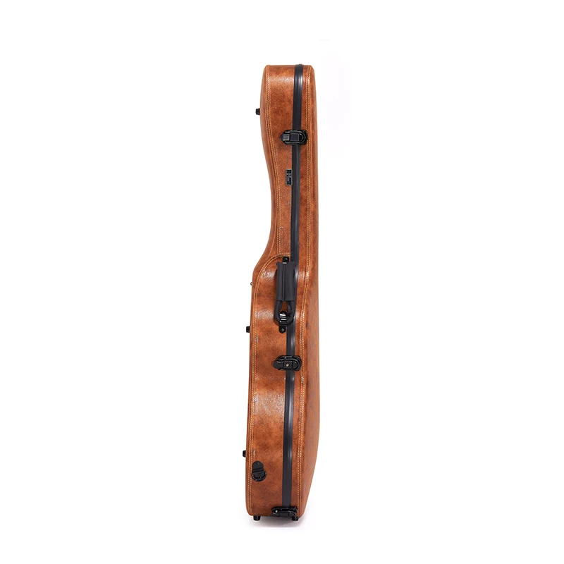 Hot Sale Hard Case Guitar Brown Leather Guitar Case Hard 39/41 Inch Instrument Bags&Cases Guitar Gig Bag - 图片 5