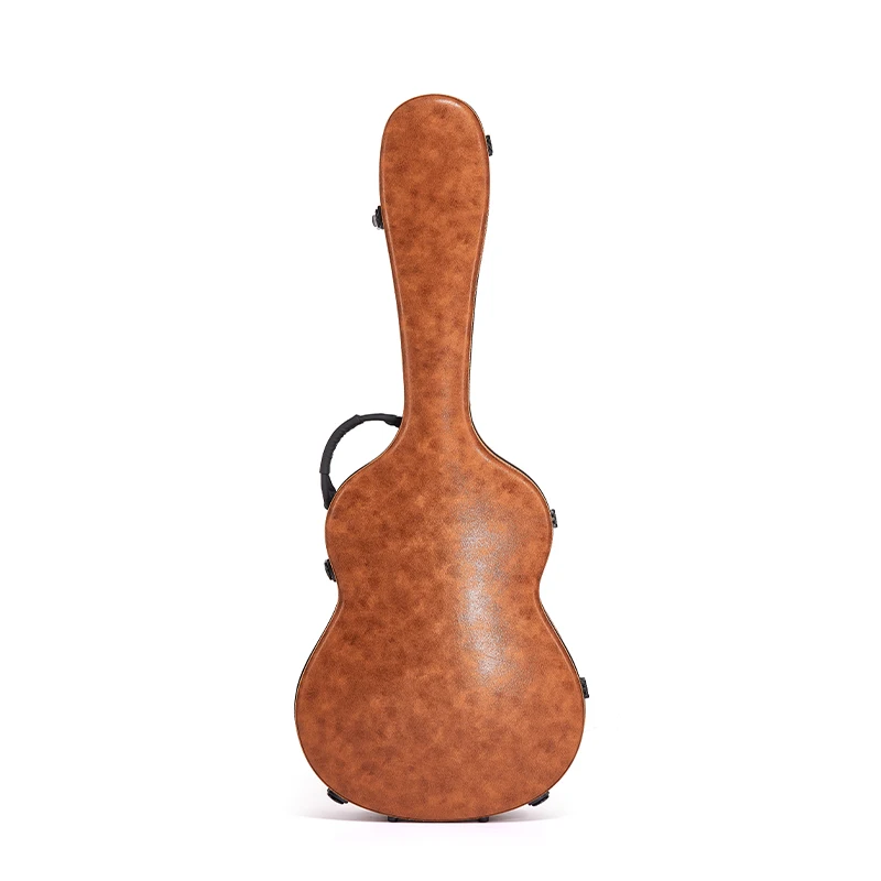 Hot Sale Hard Case Guitar Brown Leather Guitar Case Hard 39/41 Inch Instrument Bags&Cases Guitar Gig Bag