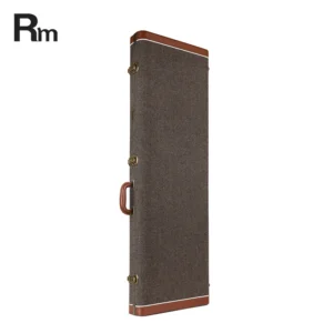 Vintage Rainbow Tweed Custom Electric Bass Guitar Case With Luxury Velvet Hard Leather and Leather Handle Multiple Guitar Bag