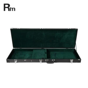 Custom Black Leather Bass Guitar Hard Case Multi-Function Protective Electric Guitar Case Sizes Available