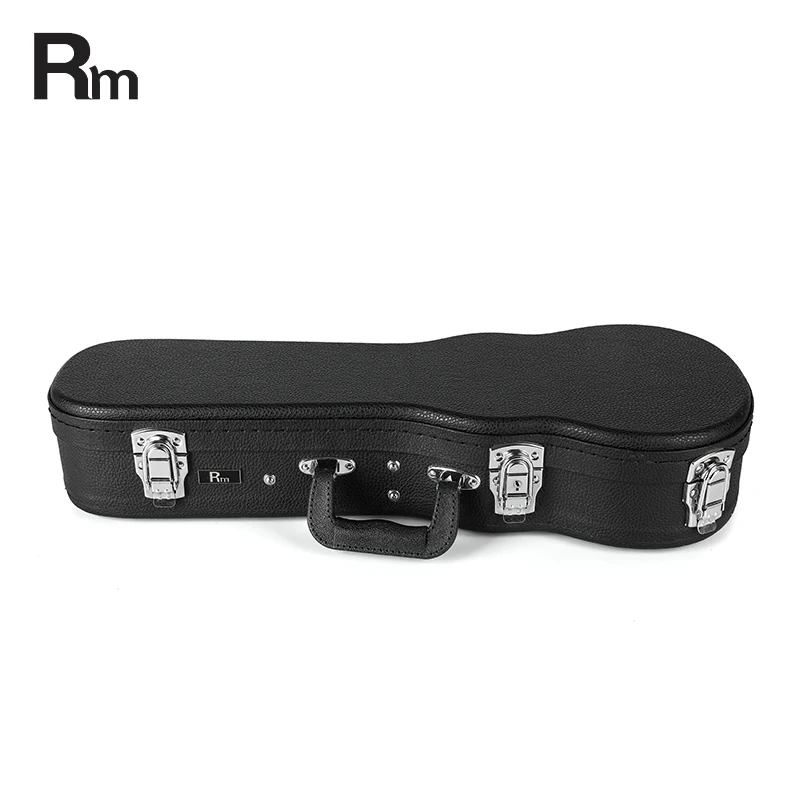 High Quality 21-Inch Custom Small Guitar Case Solid Wood With PVC Leather Cover for Ukulele High Quality Instrument Case - 图片 5