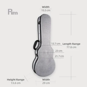 W33B-U3B  Wholesale Customized Logo Tweed 20mm Sponge5mm Plywood  Velvet Material Small Guitar Case 30inch Ukulele Case