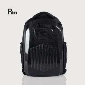 Rm New Arrival Carbon Fiber Backpack Good Quality Black Bag Comfortable Shoulder Straps Shockproof Fashionable Backpack