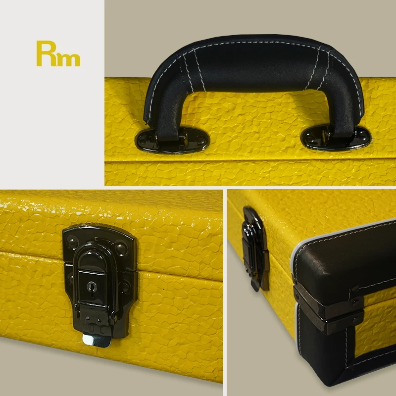 WC101A-ER Custom Square Hard Electric Guitar Case Wholesale Leather and Wood Shell Drop-Proof and Shock-Proof Design - 图片 4