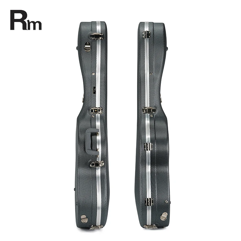 Rm ABS Material Musical Instrument Hard Shell Case Acoustic Guitar Black Portable Case Lightweight Guitar Case - 图片 3