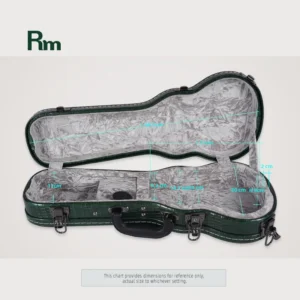 WC75-U3S  Accept Customized Logo Leather Wooden Cover soprano Concert Tenor Ukulele Box Four String  Small Guitar Hard case