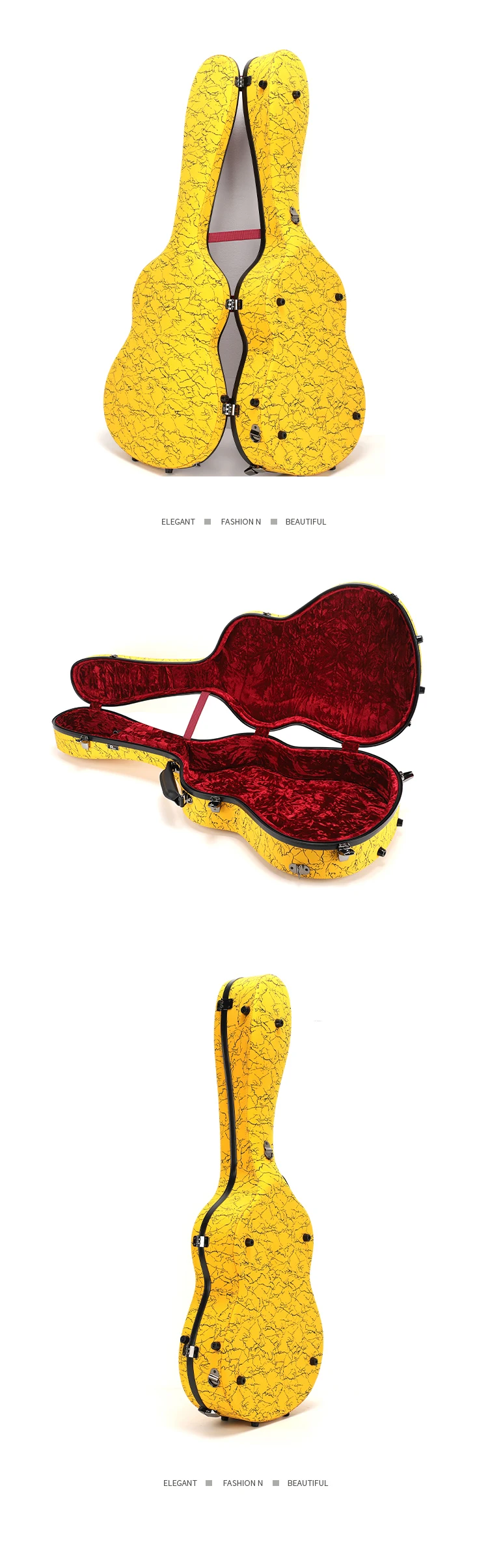 FGC87 RM New Arrival Model Fiber Glass Case for the Music Instrument Guitar Bag Violin Case - 图片 4