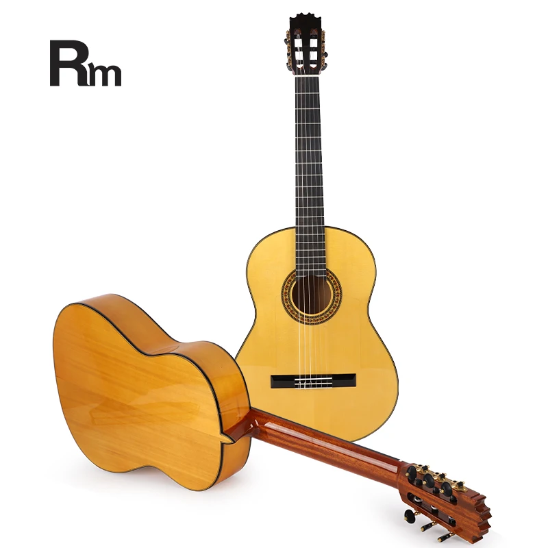 AT-270 Rm Rainbow Musical Instruments Supplier Wholesale China Wooden Solid Spruce 39" Classical Guitar Beginners Player Guitar - 图片 4
