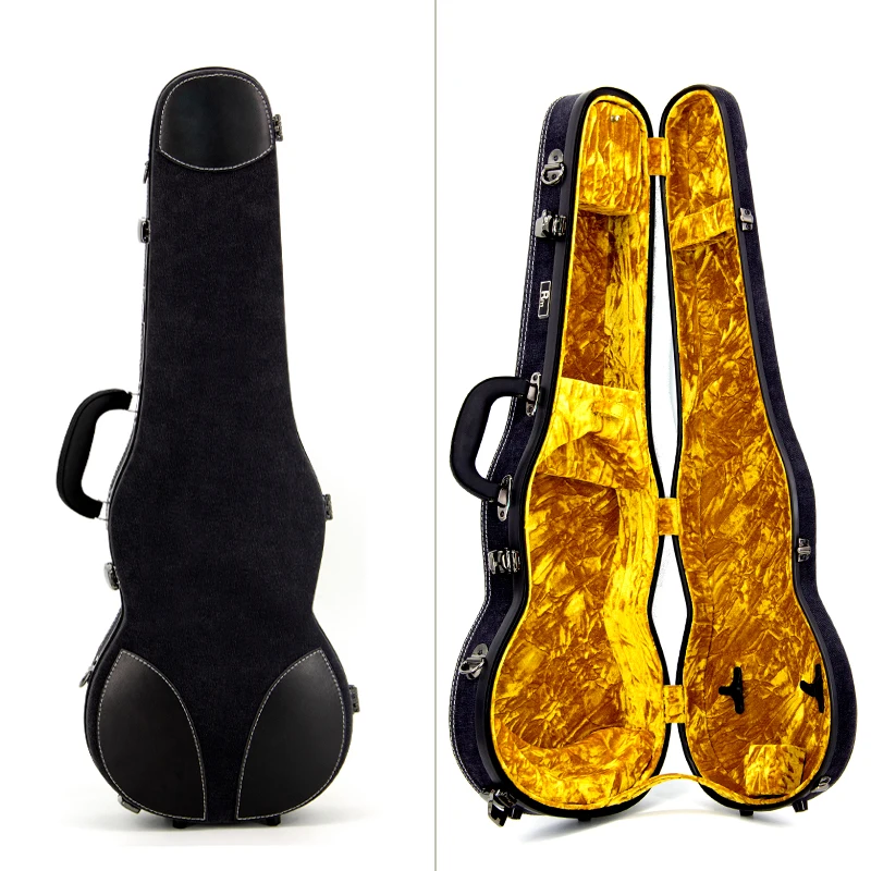 Musical Instrument Premium Case 4/4 Hard Violin Case High Quality Fiberglass for Sale Anti-collision Waterproof Leather Case Rm - 图片 5