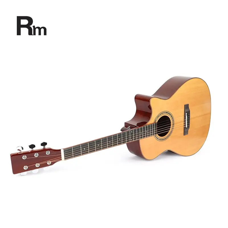 Zy-Std02 Rm Rainbow Oem Service Wholesale Price Custom Logo High Quality Hot Sale 41 Inch Spruce Top Acoustic Guitar - 图片 3