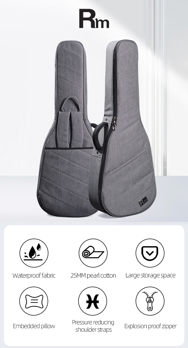 GB05-LP OEM Soft Rainbow Les Paul Guitar Case Hot Sell Wholesale Music Electric Gig Bag for LP Electric Guitar - 图片 4