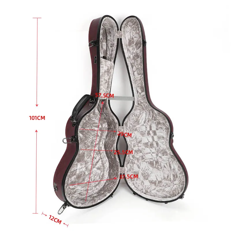 New Design Classic Guitar Case Solid Fiberglass Guitar Case Portable Durable Guitar Hard Case - 图片 3