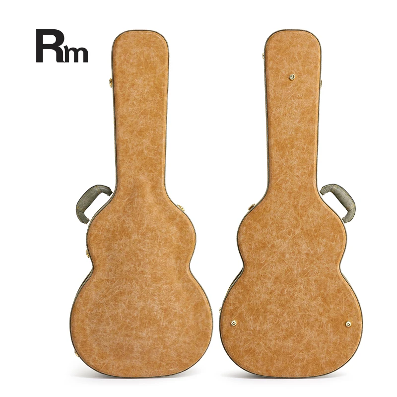 WC01 Rm Rainbow Music PU Leather Wooden GA Shape Acoustic Guitar Case Factory Direct Musical Instrument Cases & Bags - 图片 6