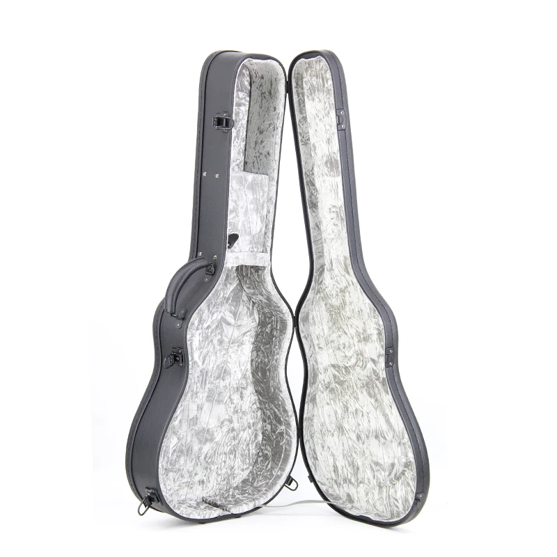 Rm Custom Guitar Case Durable Instrument Bag&Cases Dark Grey Leather Acoustic Guitar Case Hard Gig Bag Guitar - 图片 3